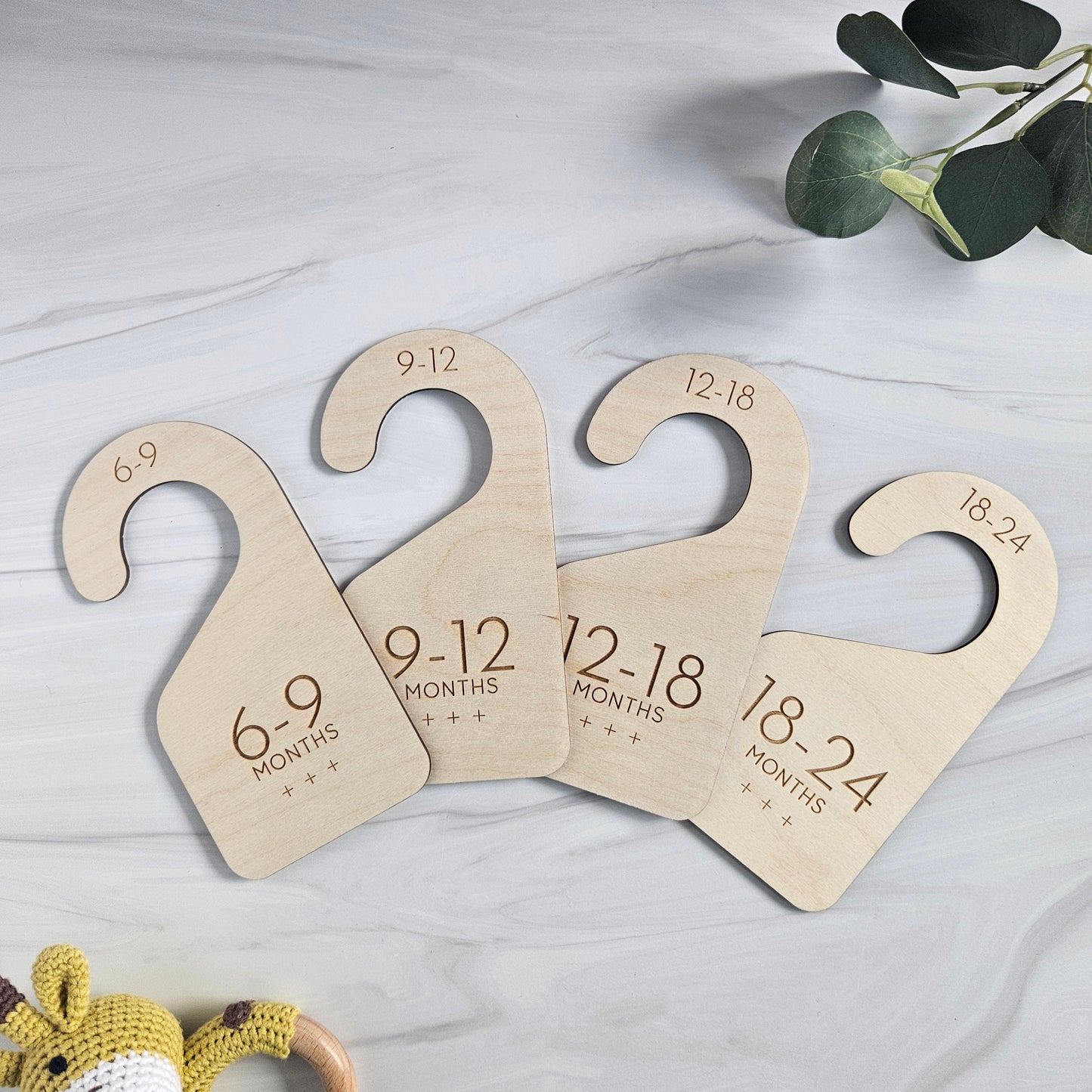 Wooden Closet Dividers for Baby's Clothes, Wooden Baby Gifts, Laser Engraved Baby Gift, Baby Shower Gift for Mom to be
