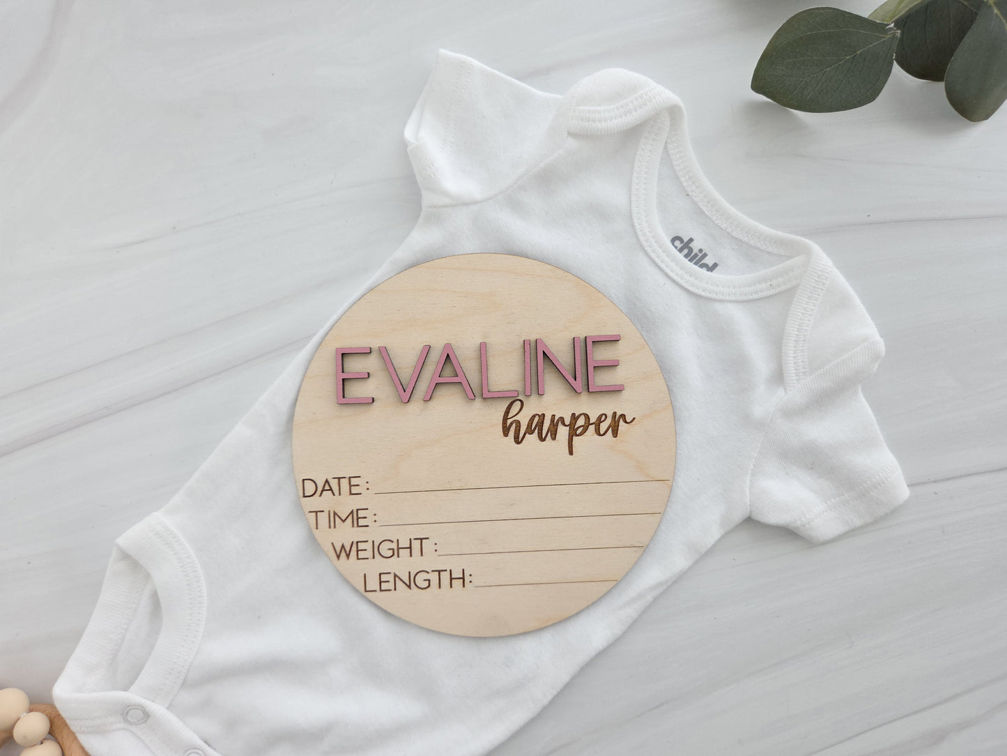 Custom Baby Arrival Announcement Sign, Baby Hospital Sign, Baby Announcement Plaque