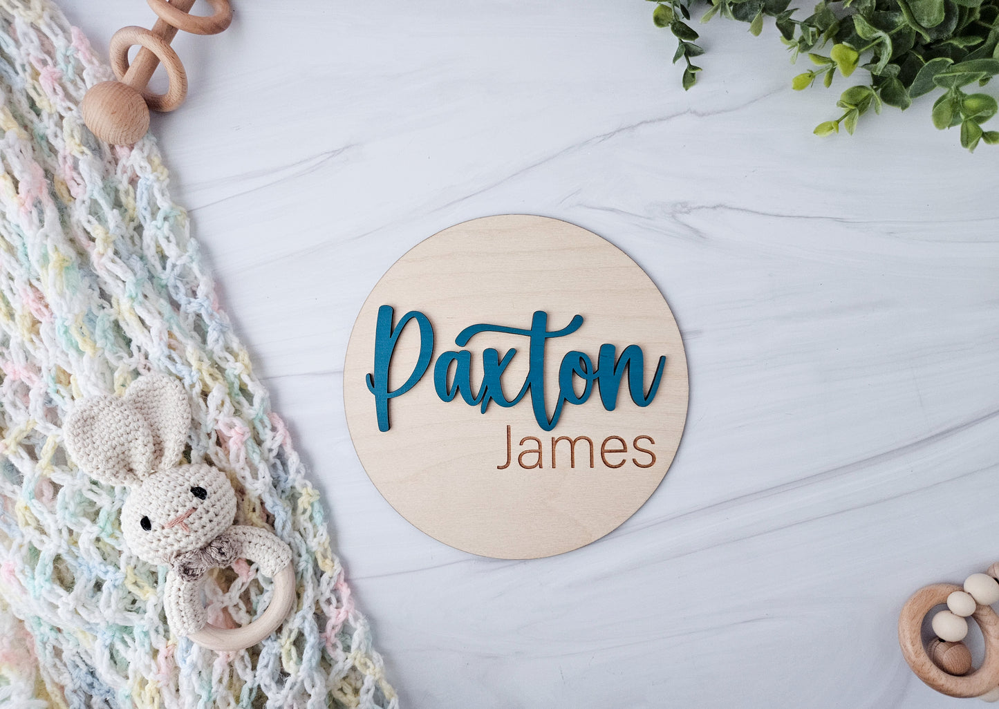 Baby Name Sign for Hospital - New Baby Gift
