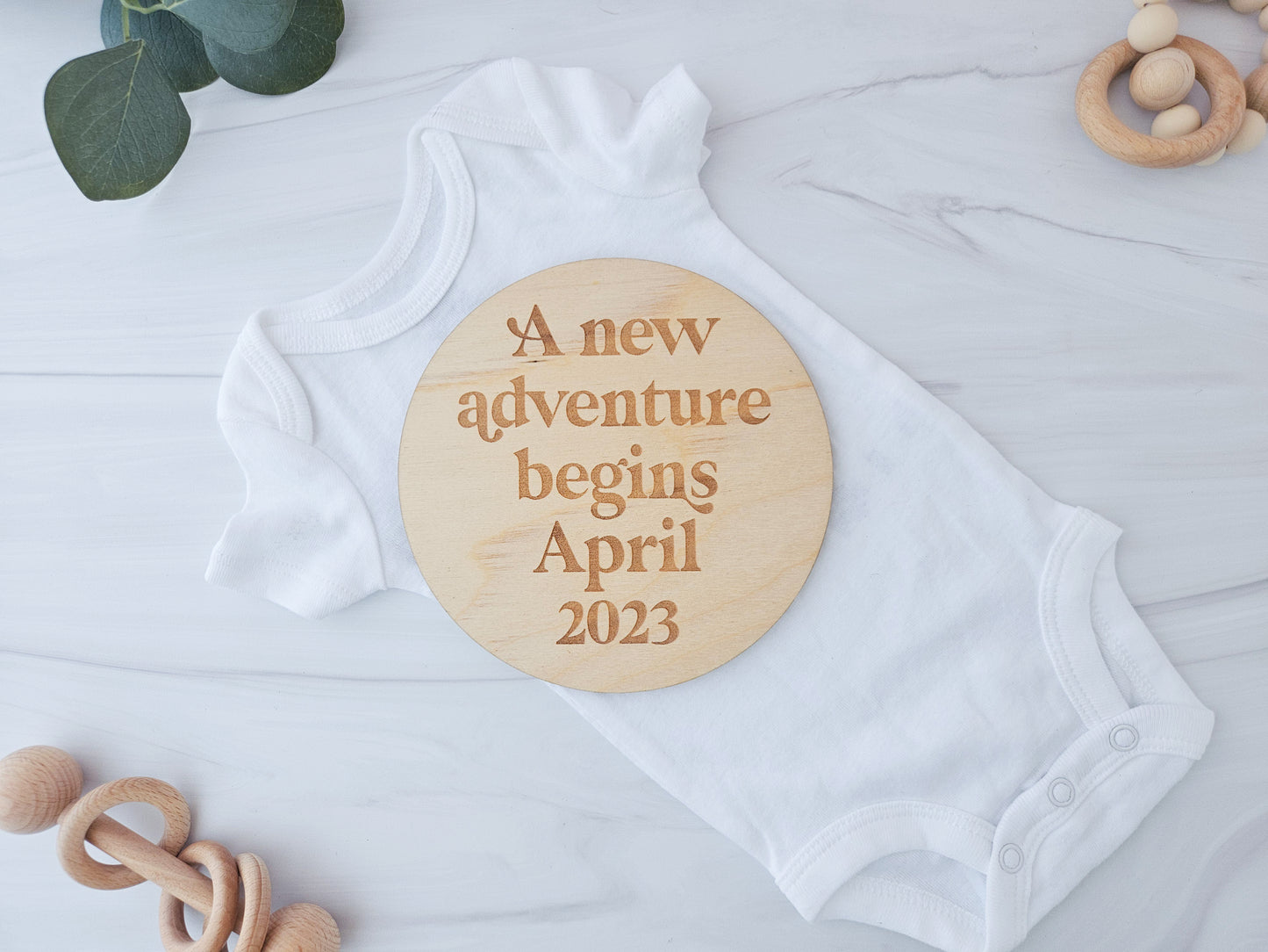 A New Adventure Begins Pregnancy Announcement for Husband