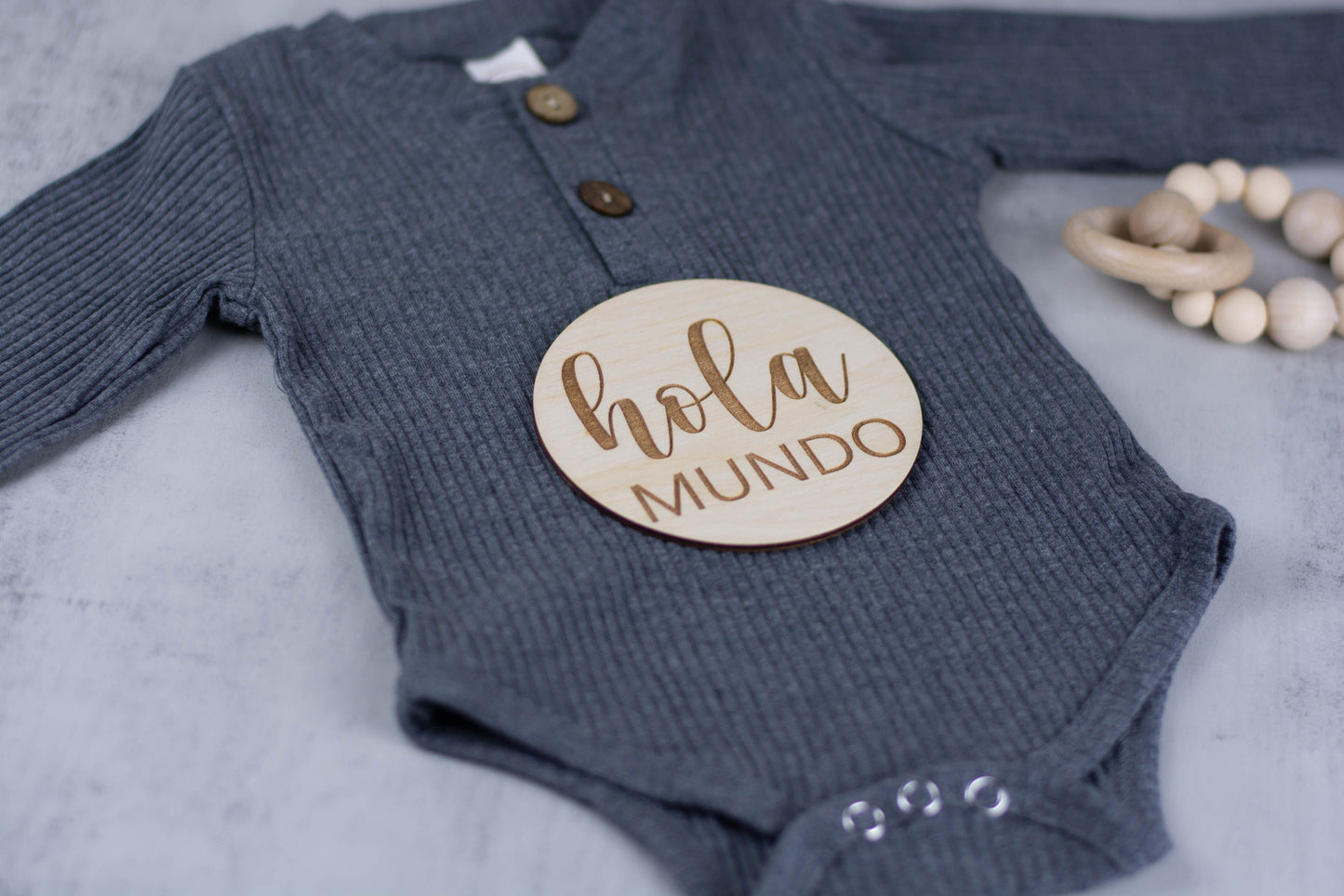Baby Milestone Cards for Baby Photos, Monthly Milestone Markers in Spanish, Baby Milestone Discs, Baby Shower Gift