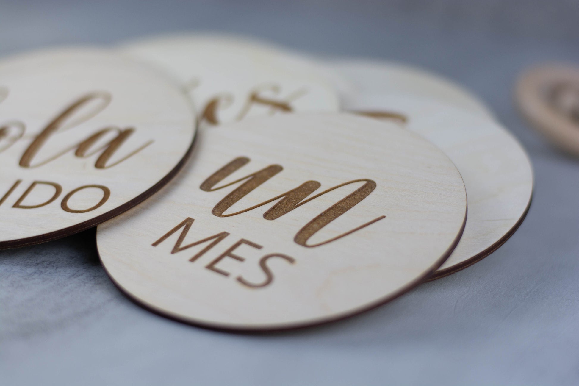 Baby Milestone Cards for Baby Photos, Monthly Milestone Markers in Spanish, Baby Milestone Discs, Baby Shower Gift