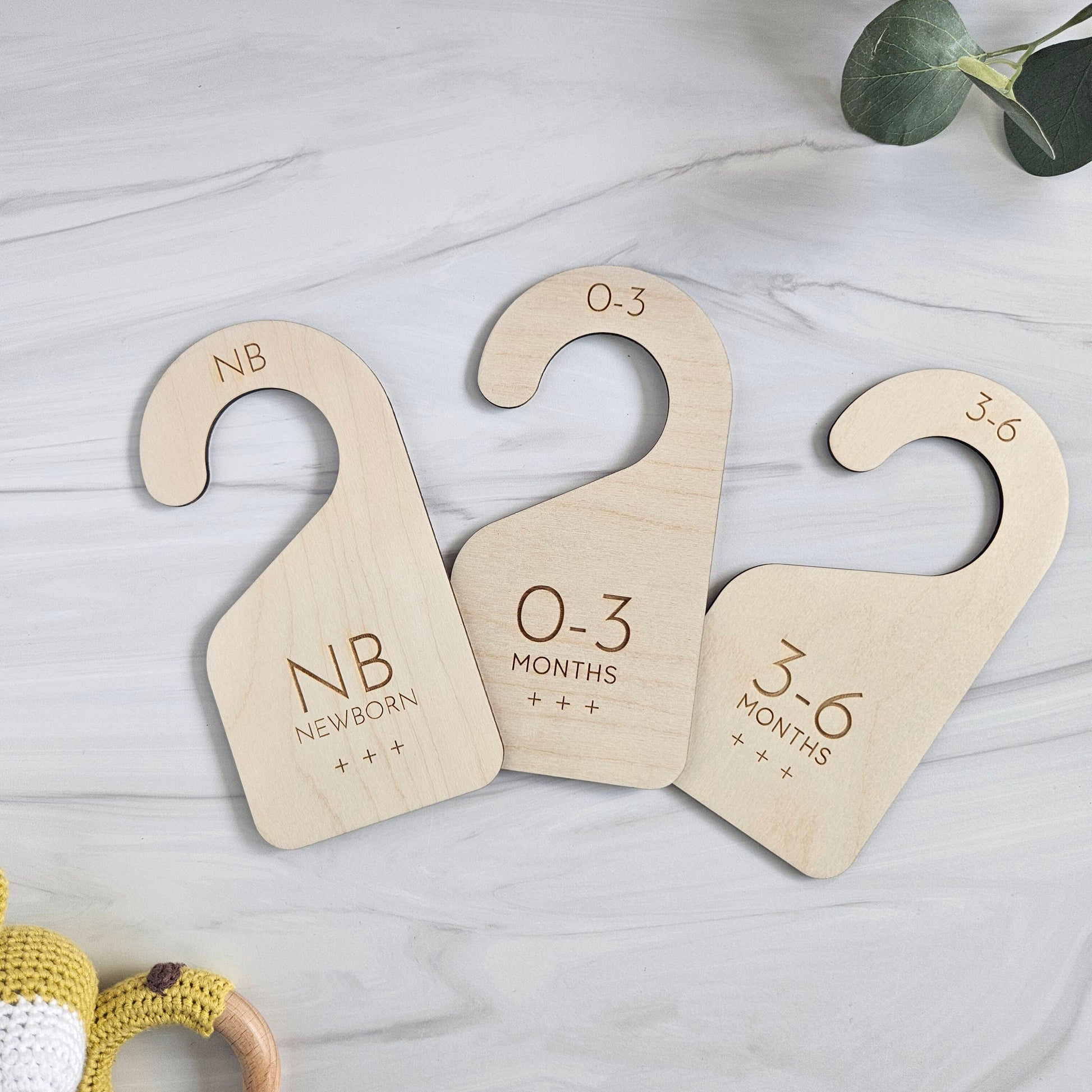 Wooden Closet Dividers for Baby's Clothes, Wooden Baby Gifts, Laser Engraved Baby Gift, Baby Shower Gift for Mom to be