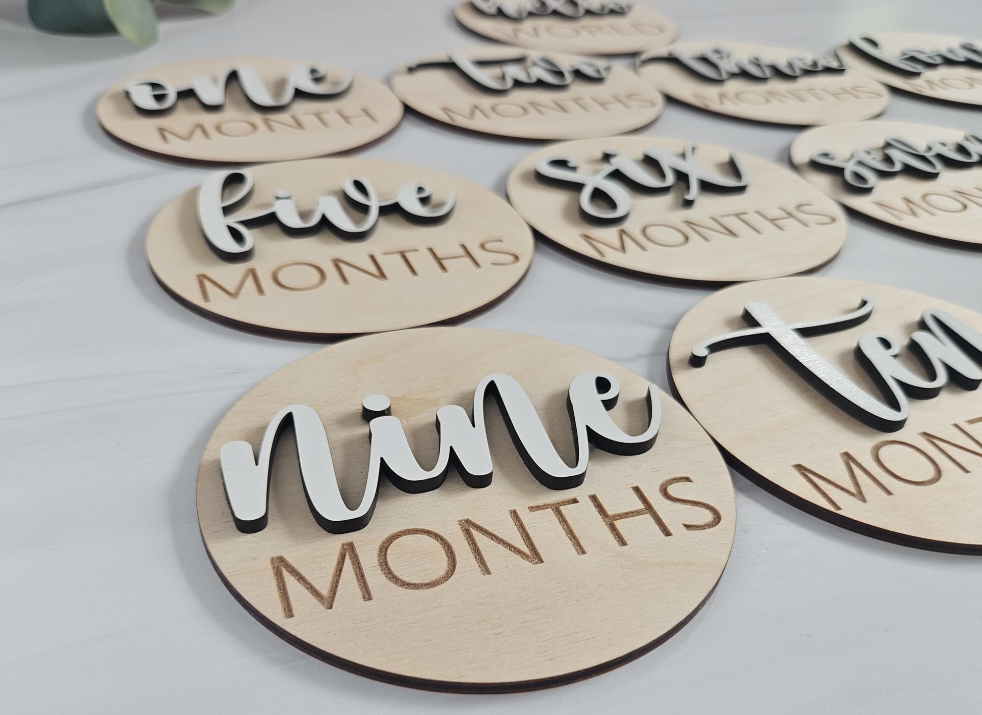 Baby Milestones Cards for Baby Photos | Monthly Milestone Cards | Hello World Hospital Sign | New Baby Gift | Baby Announcement Sign