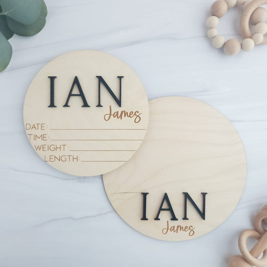 Custom Birth Stats Sign, Personalized Baby Name Sign, Hospital Footprint Sign, Birth Announcement Sign, Mom to be Gift, Baby Gift