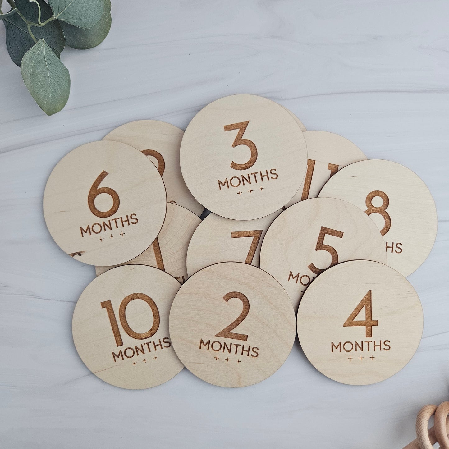 Baby Milestones Discs for Baby Photography, Monthly Milestone Cards, Newborn Keepsake, Gifts for Mom to Be