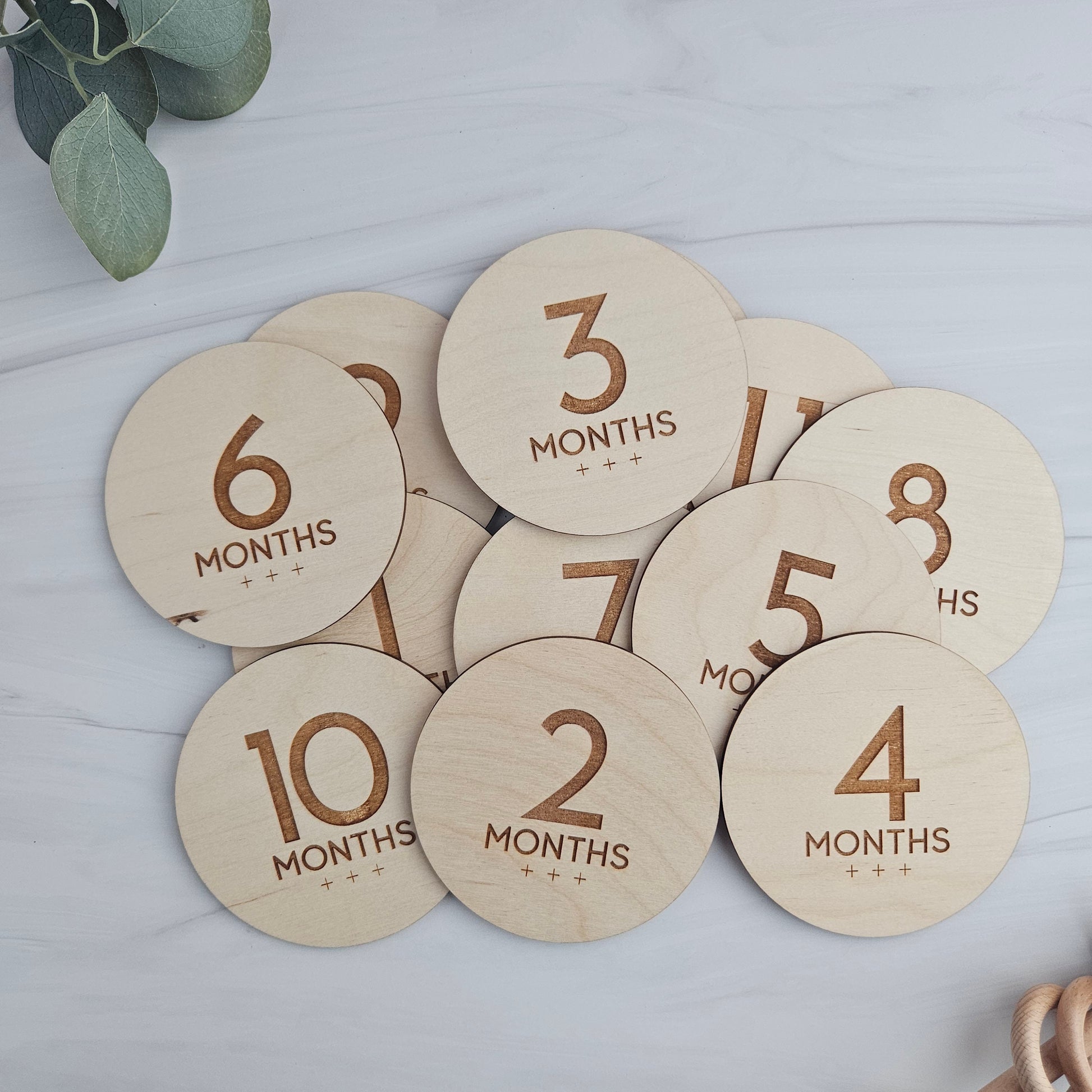 Baby Milestones Discs for Baby Photography, Monthly Milestone Cards, Newborn Keepsake, Gifts for Mom to Be