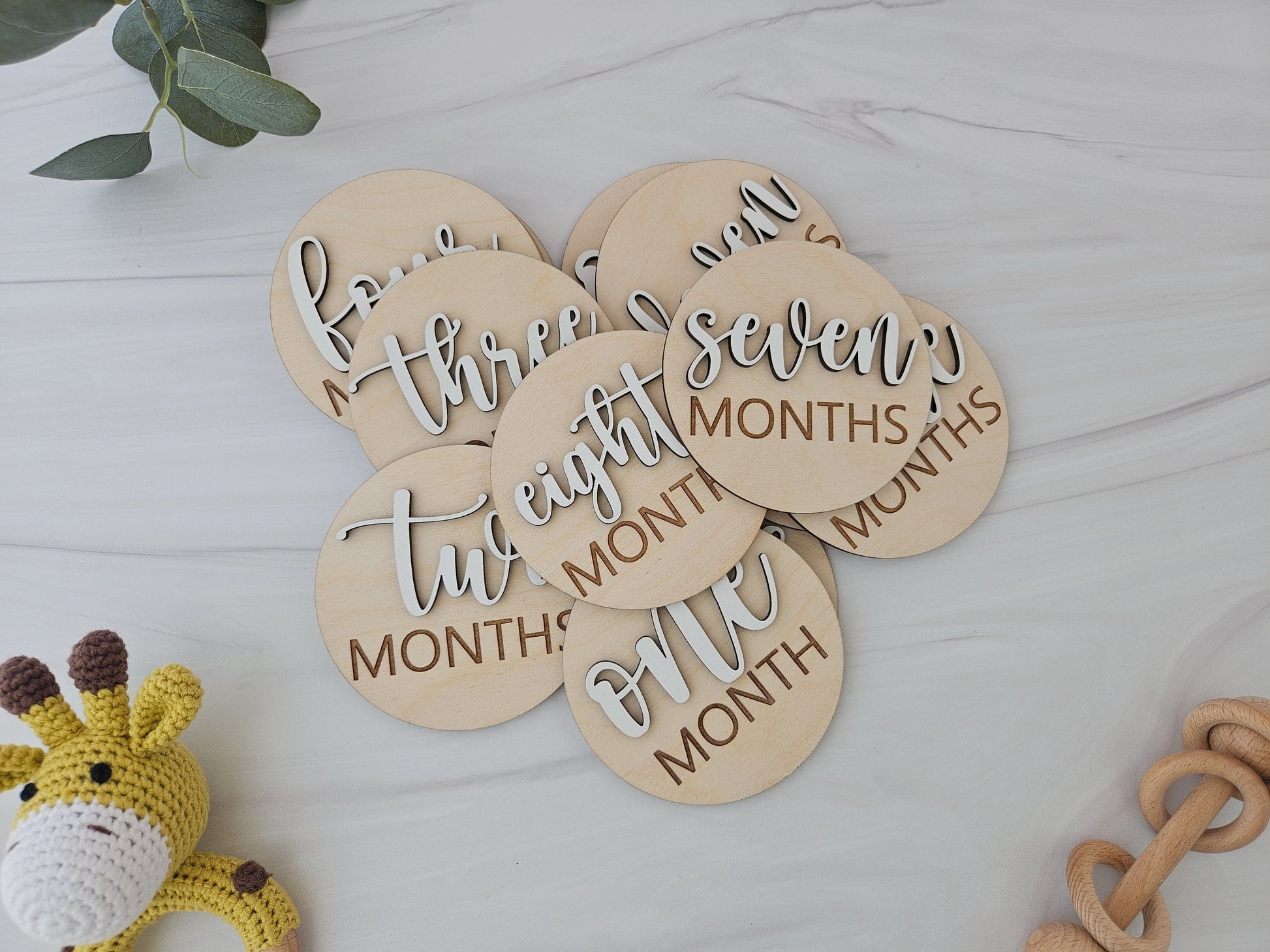 Baby Milestones Cards for Baby Photos | Monthly Milestone Cards | Hello World Hospital Sign | New Baby Gift | Baby Announcement Sign