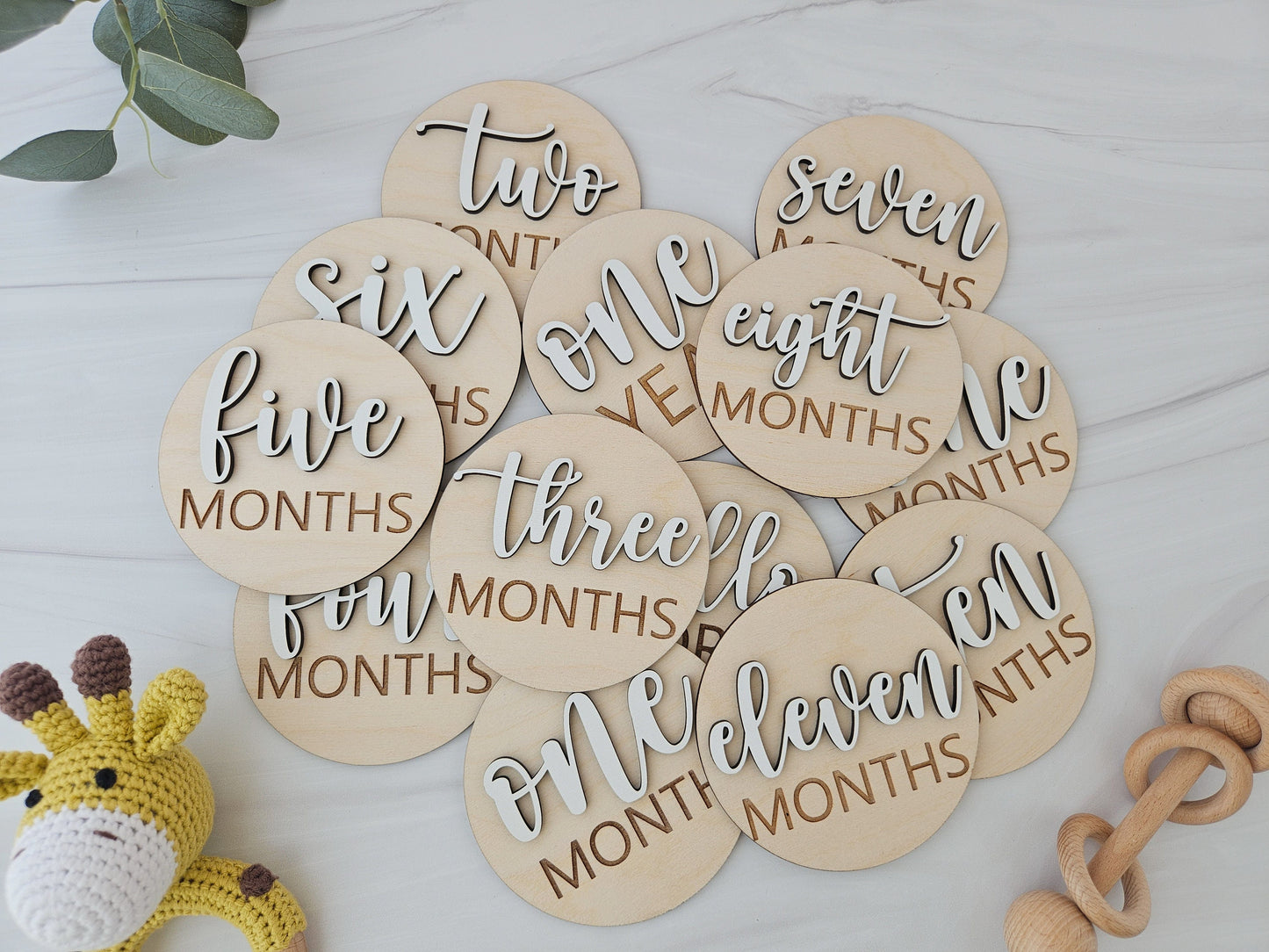 Baby Milestones Cards for Baby Photos | Monthly Milestone Cards | Hello World Hospital Sign | New Baby Gift | Baby Announcement Sign