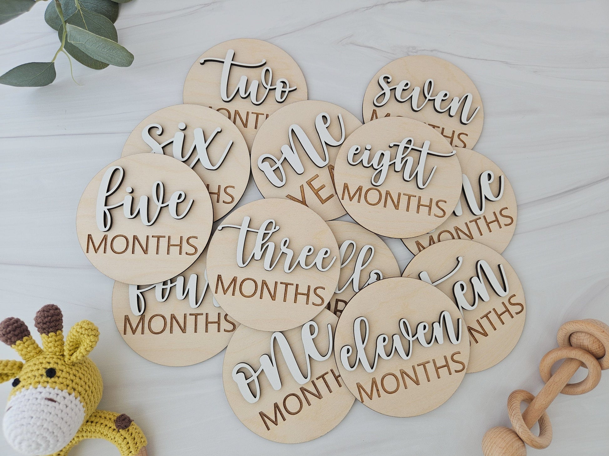 Baby Milestones Cards for Baby Photos | Monthly Milestone Cards | Hello World Hospital Sign | New Baby Gift | Baby Announcement Sign