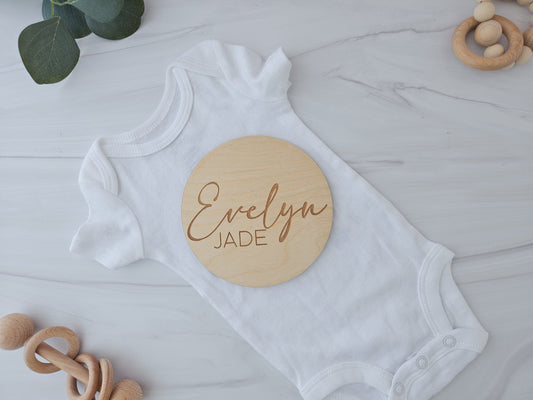 Wooden Baby Name Announcement Sign, Birth Stats Plaque, Baby Name Reveal, Hospital Newborn Sign, Nursery Decor, Personalized Baby Gift