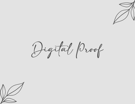 Digital Proof Add-on - No Physical item