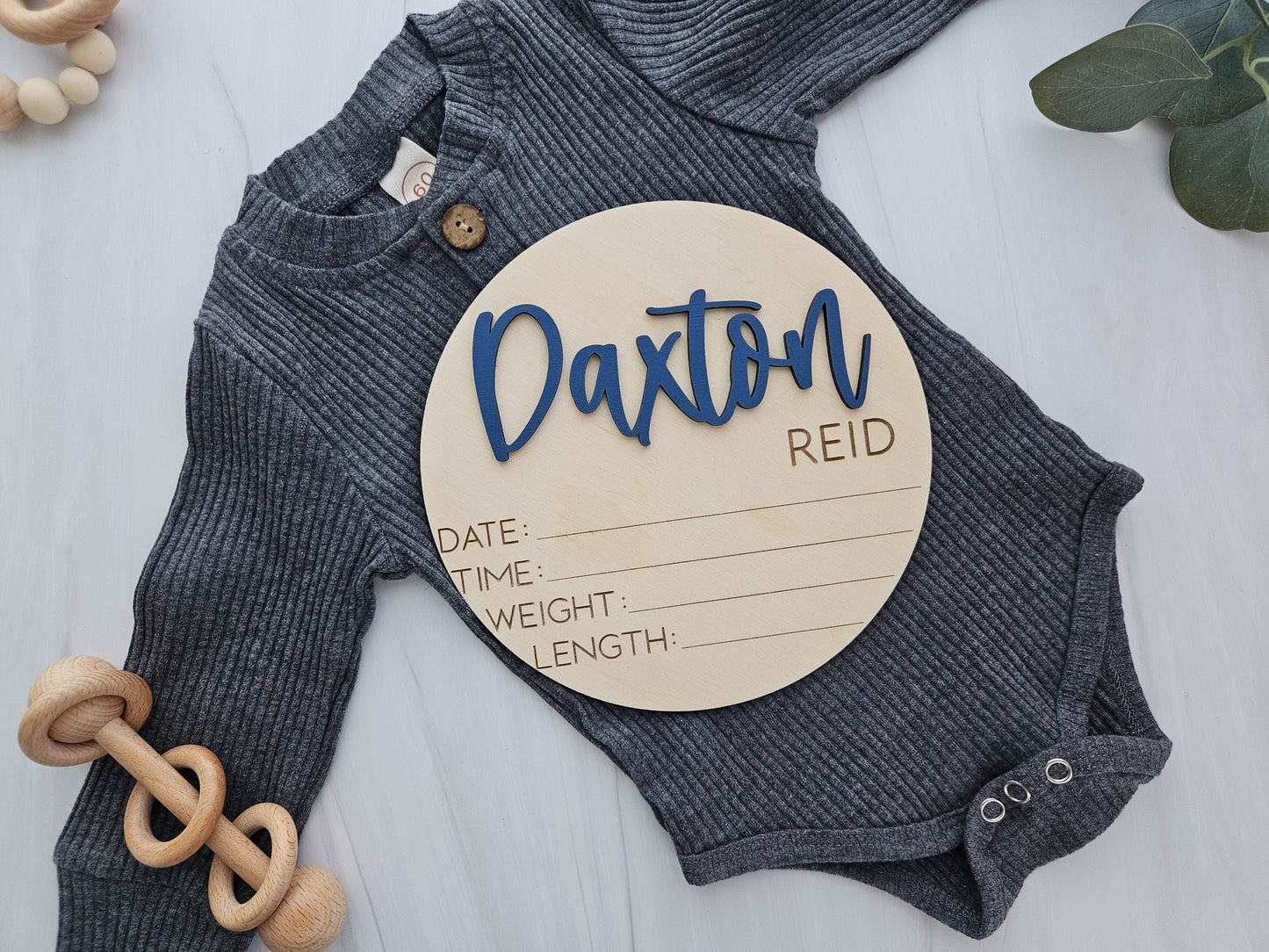 Baby Announcement Sign with Birth Stats | Baby Name Sign | Birth Announcement Sign for Hospital | Pregnancy Gift | Name Sign | Baby Gift