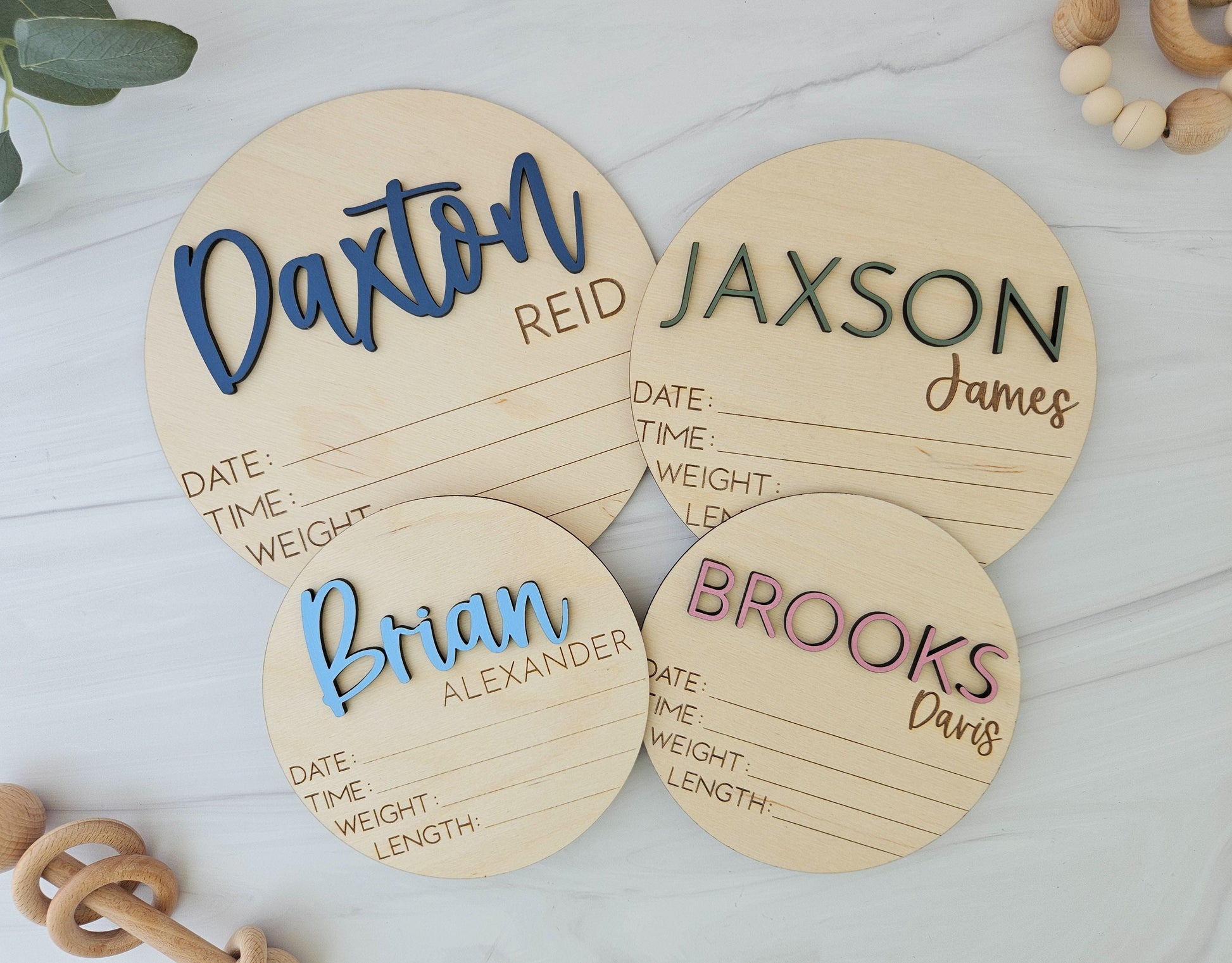 Baby Announcement Sign with Birth Stats | Baby Name Sign | Birth Announcement Sign for Hospital | Pregnancy Gift | Name Sign | Baby Gift