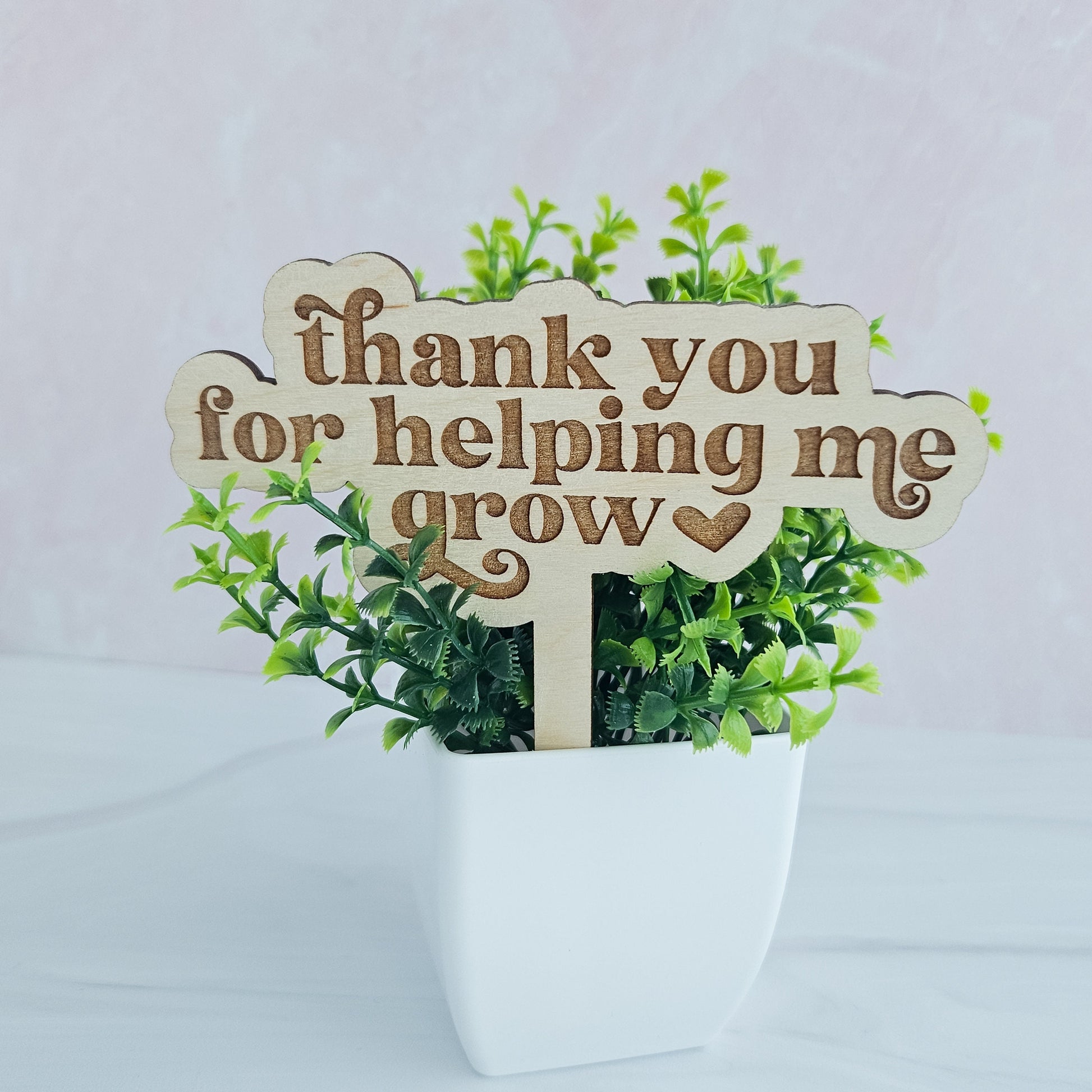 Teacher Appreciation Gift, Thank You For Helping Me Grow Plant Stake, Teacher Gift, Thank You Teacher Gift, Thank You Plant Stakes