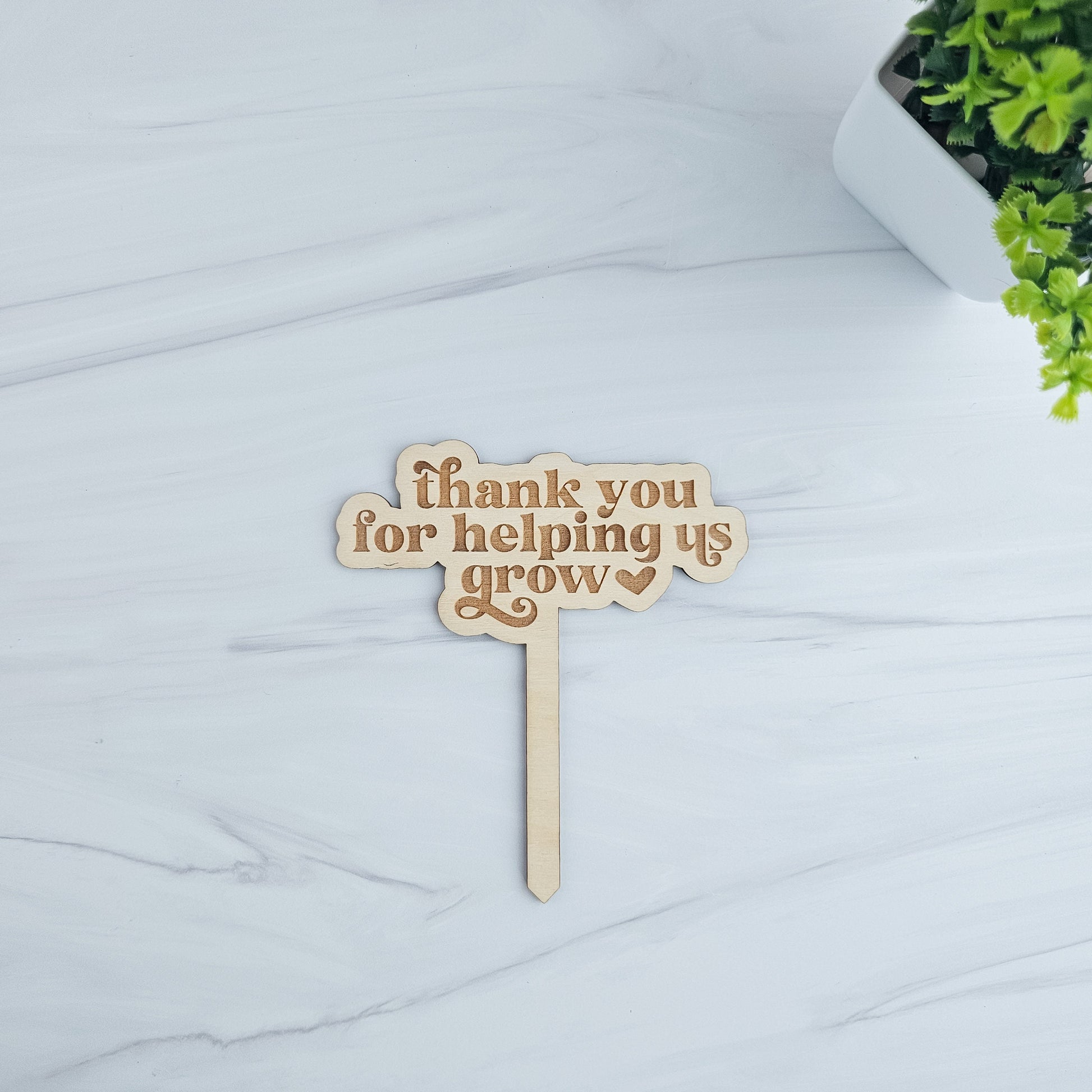 Teacher Appreciation Gift, Thank You For Helping Us Grow Plant Stake, Teacher Gift, Thank You Teacher Gift, Thank You Plant Stakes