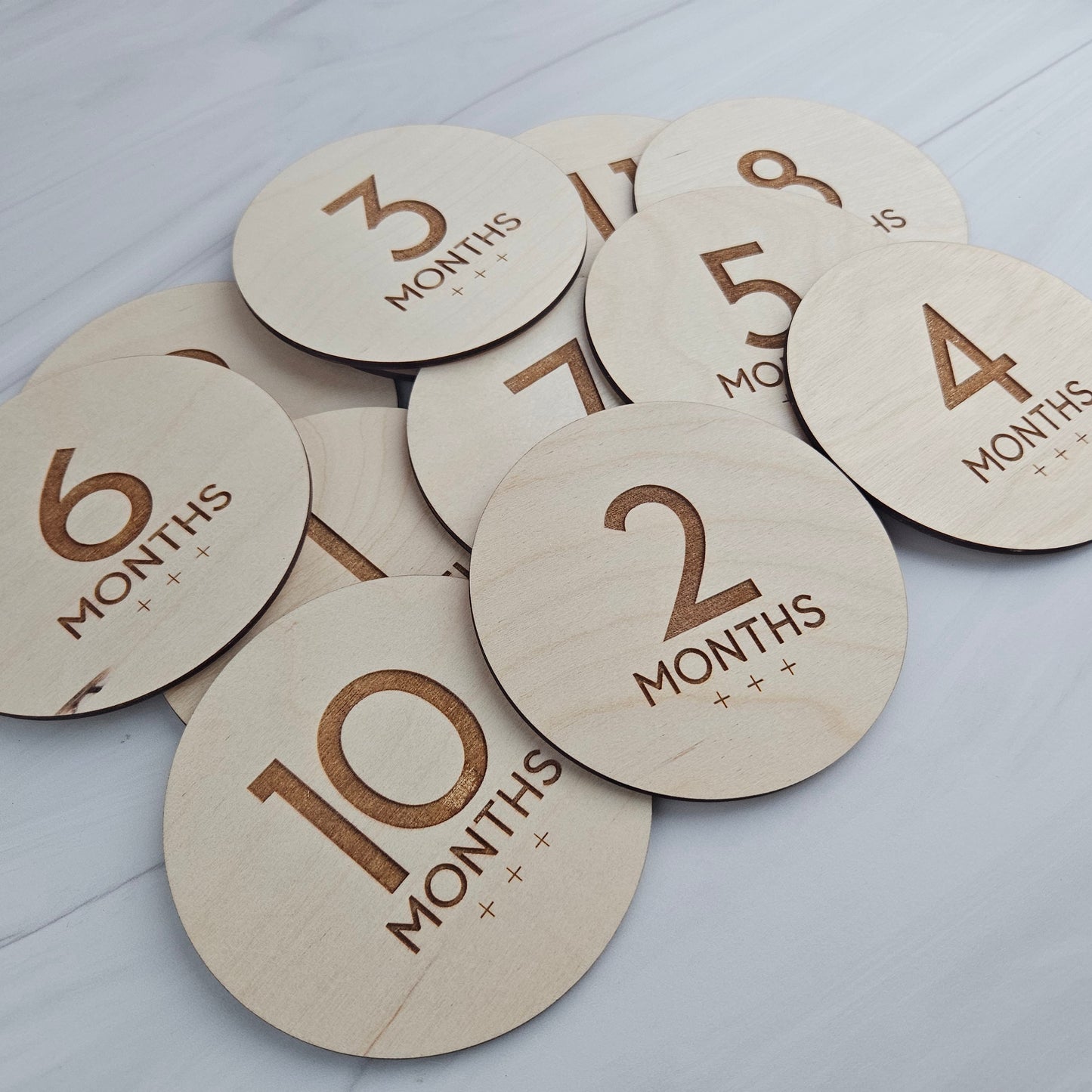Baby Milestones Discs for Baby Photography, Monthly Milestone Cards, Newborn Keepsake, Gifts for Mom to Be