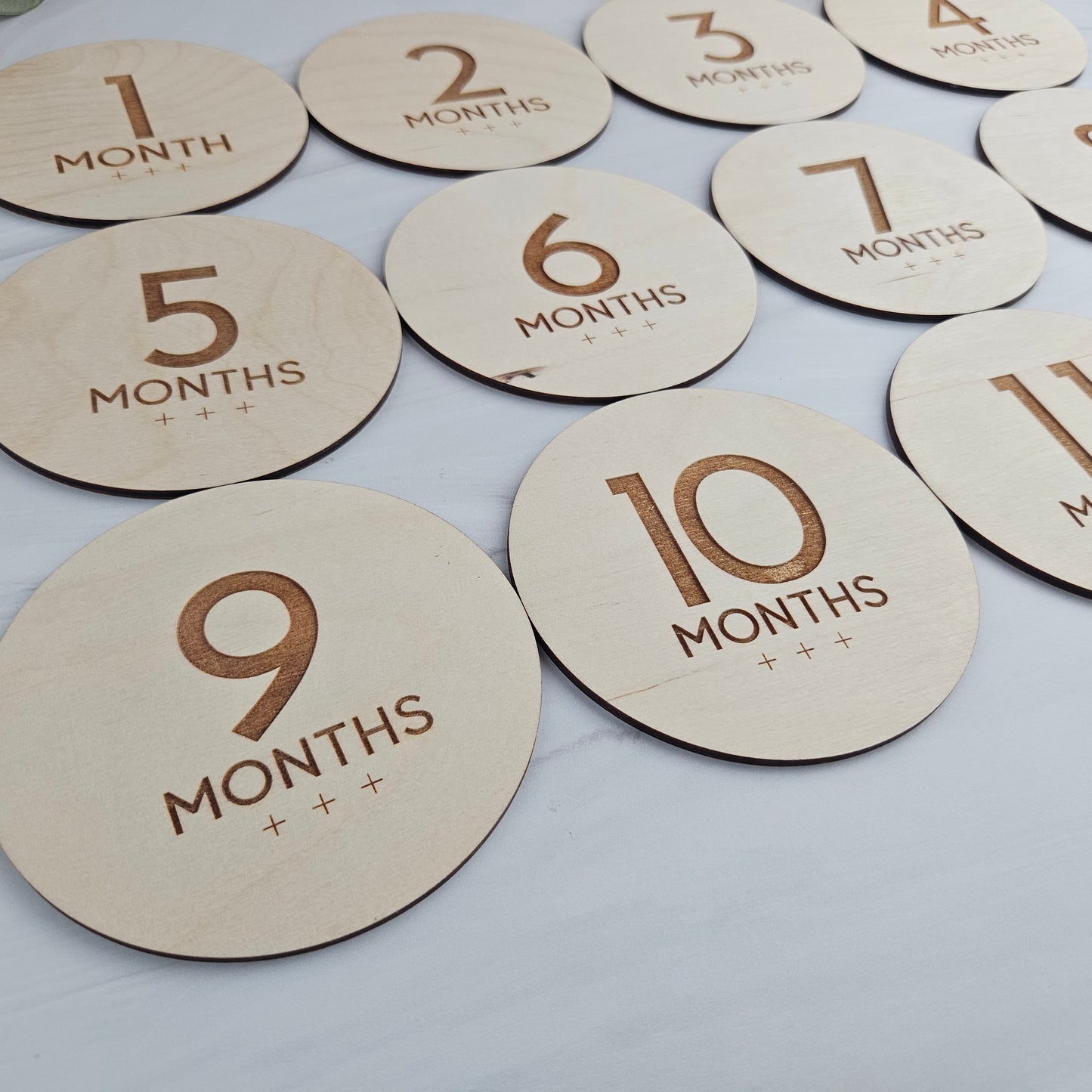 Baby Milestones Discs for Baby Photography, Monthly Milestone Cards, Newborn Keepsake, Gifts for Mom to Be