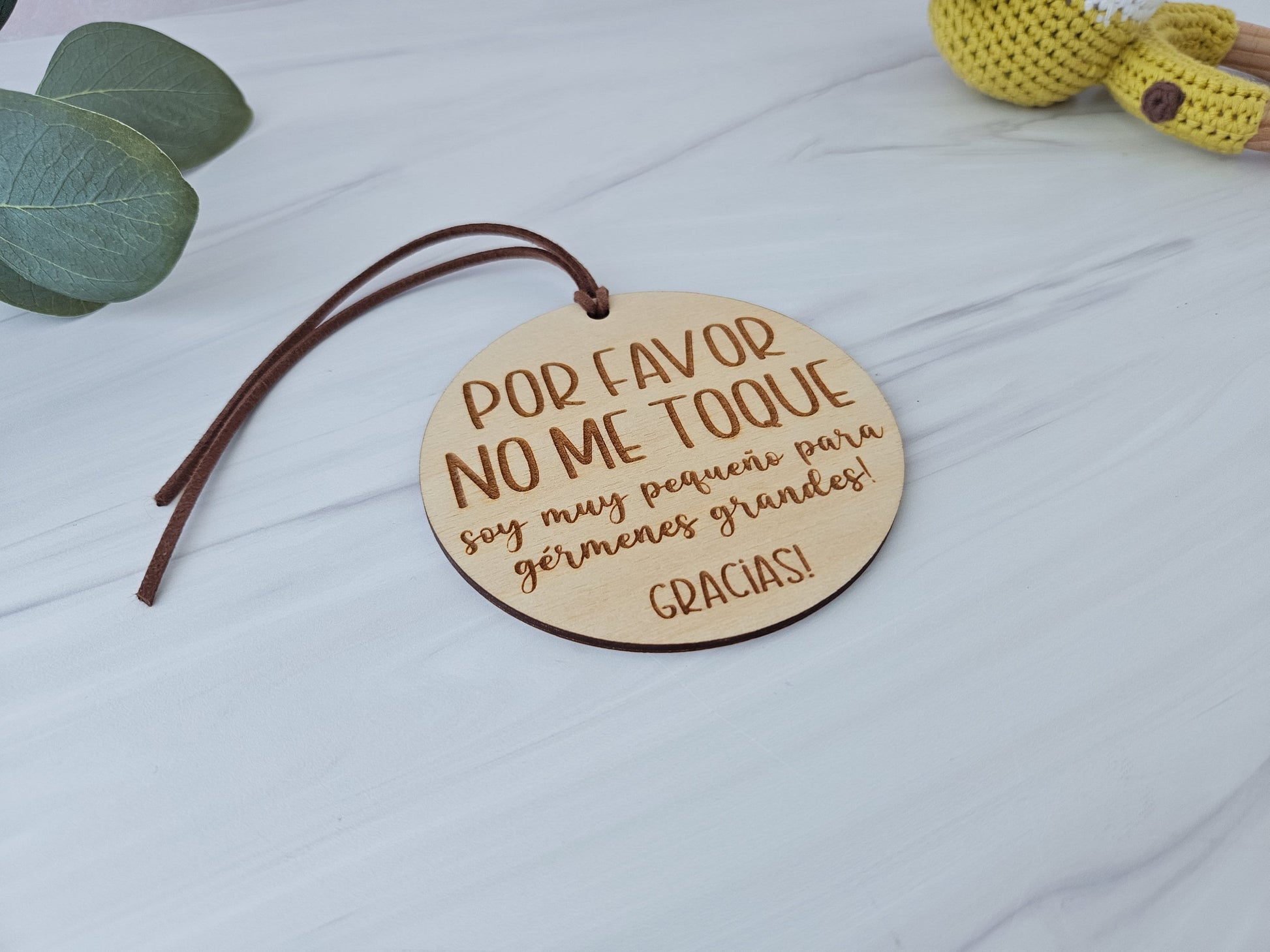 Please Do Not Touch Baby Sign in Spanish | Stroller Sign | Car Seat Sign for Newborn | New Baby | Don't Touch Sign | Baby Sign
