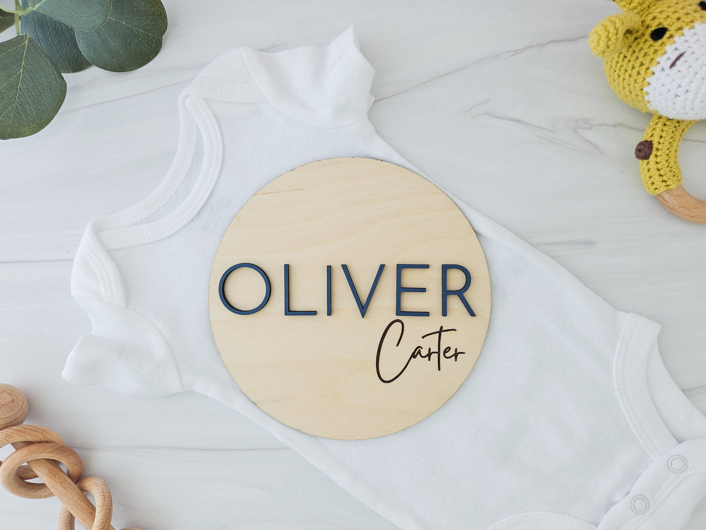 Baby Announcement Sign with Birth Stats | Baby Name Sign for Hospital | Baby Name Plate | Birth Stat Sign | Wooden Birth Announcement Sign
