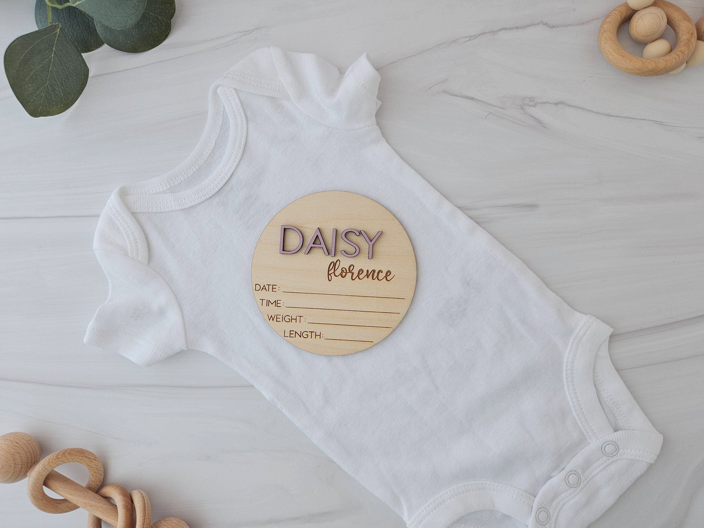 Wooden Baby Announcement Sign, Baby Footprint Sign, Baby Birth Stats Sign, Personalized Baby Gifts, Baby Name Sign for Hospital