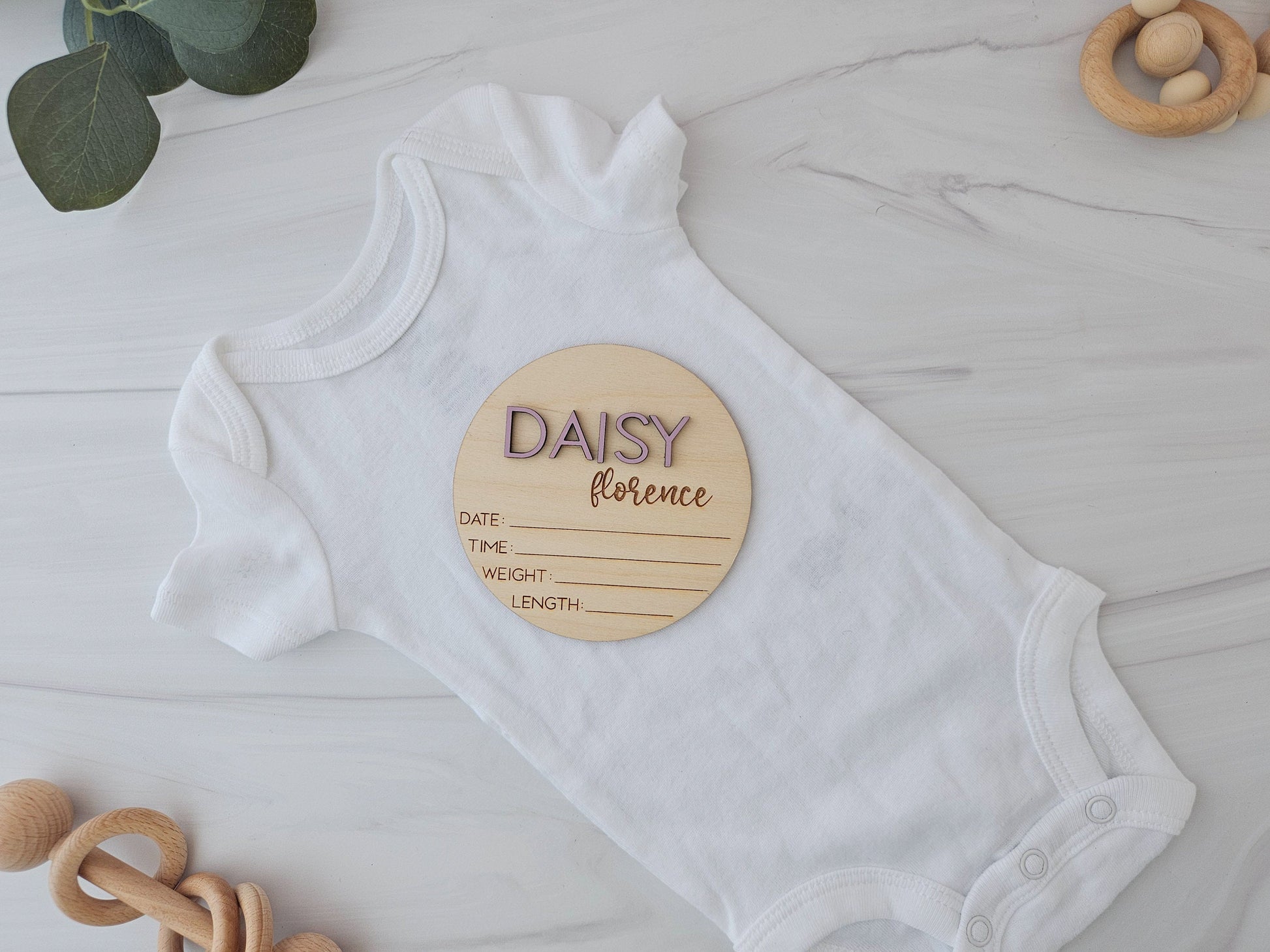 Wooden Baby Announcement Sign, Baby Footprint Sign, Baby Birth Stats Sign, Personalized Baby Gifts, Baby Name Sign for Hospital