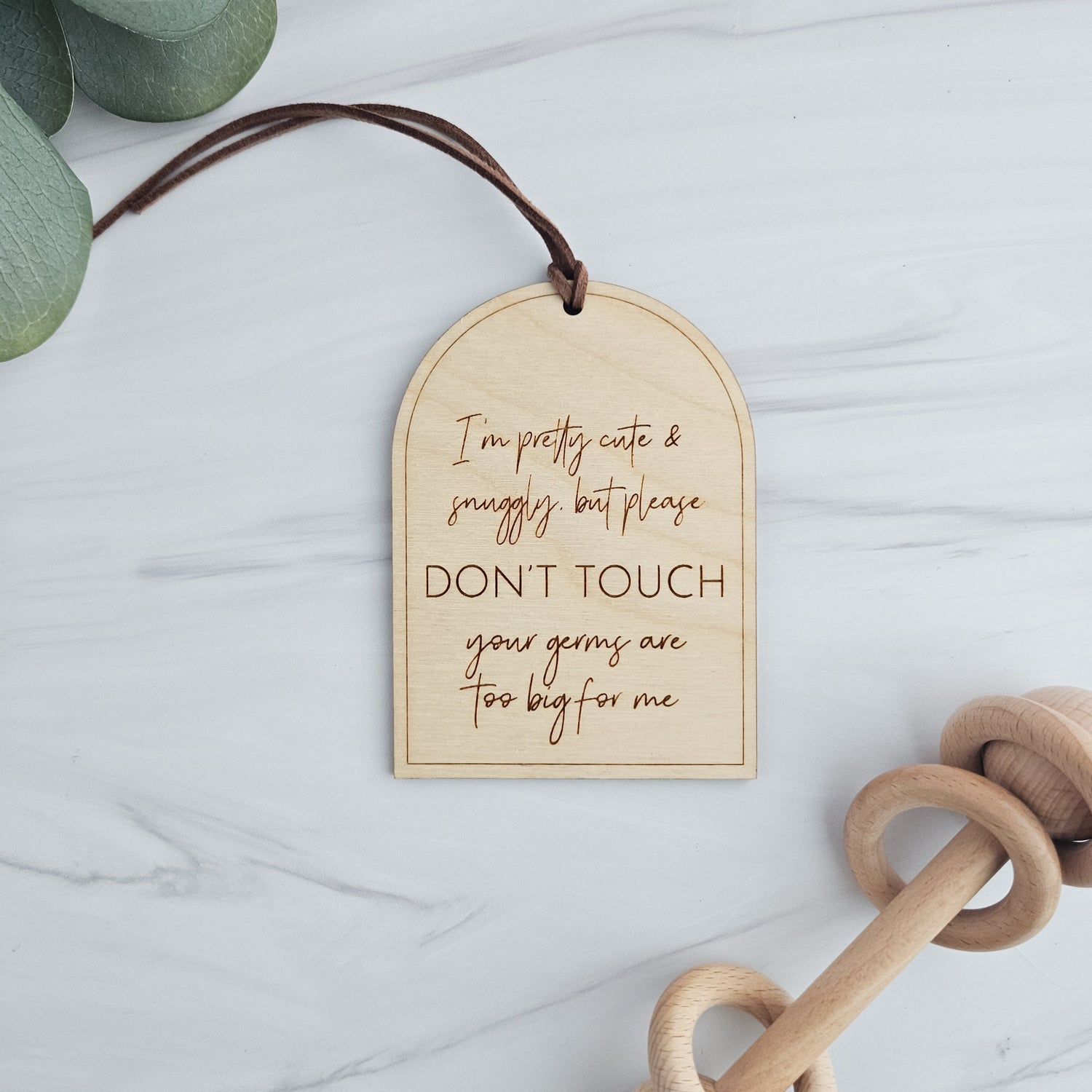 Please Do Not Touch Baby Sign, Stroller Sign, Car Seat Sign for Newborn, Baby Shower Gift for New Mom, Don't Touch Sign, New Dad