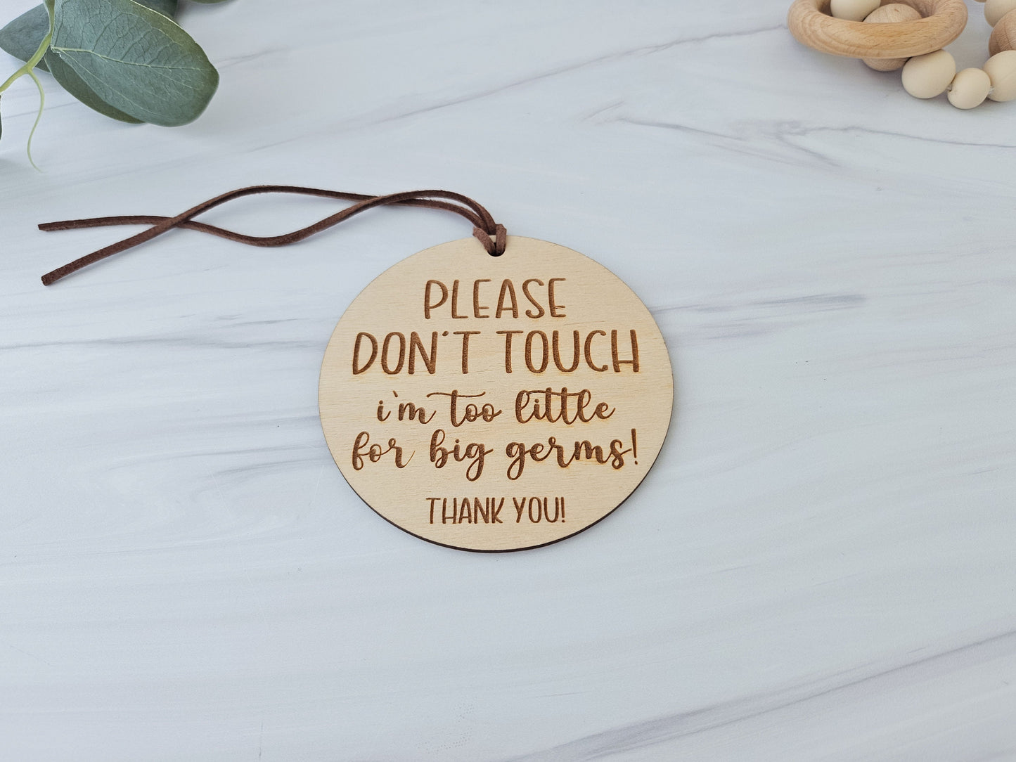 Please Do Not Touch Baby Sign | Stroller Sign | Car Seat Sign for Newborn | Baby Shower Gift | Don't Touch Sign | Gift for New Dad