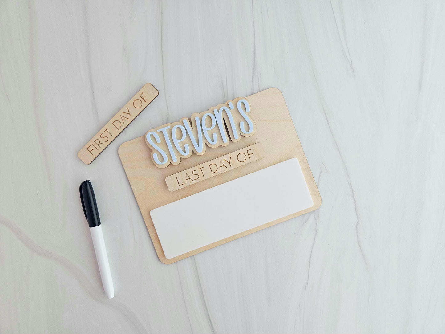 Personalized Back to School Sign | First Day of School | Erasable Sign | Interchangeable Back to School Sign | Last Day of School